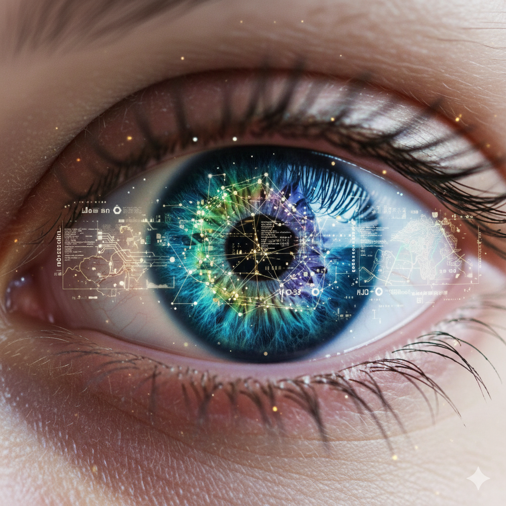 Human Eye with Complex Vision by Google Gemini